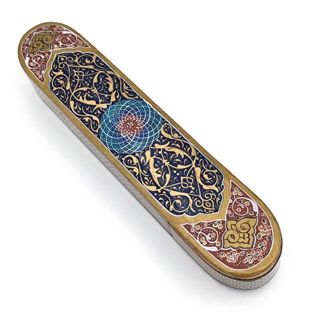 جا قلمی خاتم نقاشی تذهیب