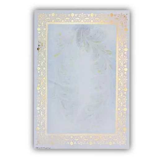 کاغذ ابروباد چاپی a4 تذهیب طلاکوب(۲۰برگ)تنوع طرح