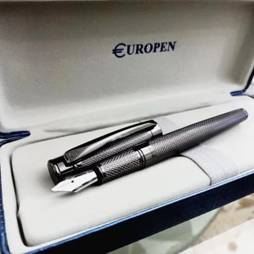 خودنویس خطاطی فلزی سرکج  یوروپن استارک/ قابدار