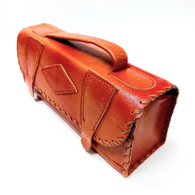 کیف جا قلمی چرم طبیعی بزرگ