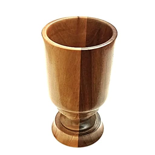 جا قلمی لیوانی پایه دار چوب گردو